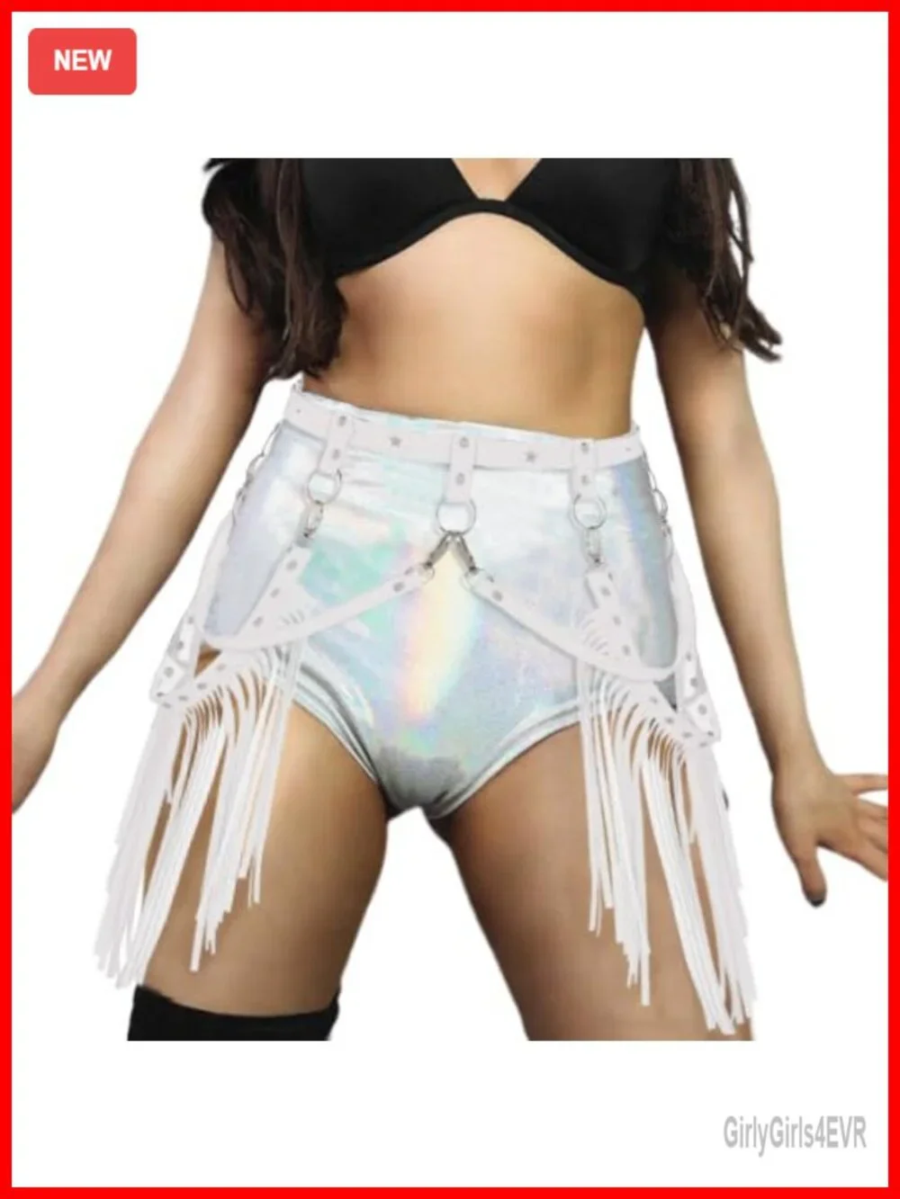 Fringe Belt Cowgirl PU Leather Western Costume Adjustable Waist